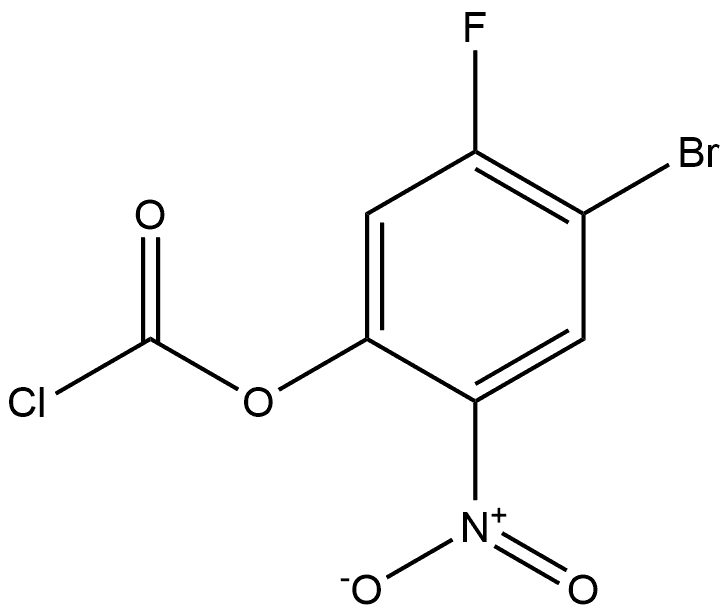 4-bromo-5-fluoro-2-nitrophenyl carbonochloridate Structure