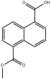 5-(methoxycarbonyl)naphthalene-1-carboxylic acid Struktur