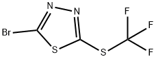 2-bromo-5-[(trifluoromethyl)sulfanyl]-1,3,4-thiadiazole Struktur