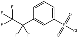 3-(pentafluoroethyl)benzene-1-sulfonyl chloride Struktur