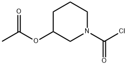 1-(carbonochloridoyl)piperidin-3-yl acetate Struktur