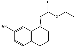 2-(7-氨基-3,4-二氢萘-1(2H)-亚乙基)乙酸乙酯,2172621-47-3,结构式