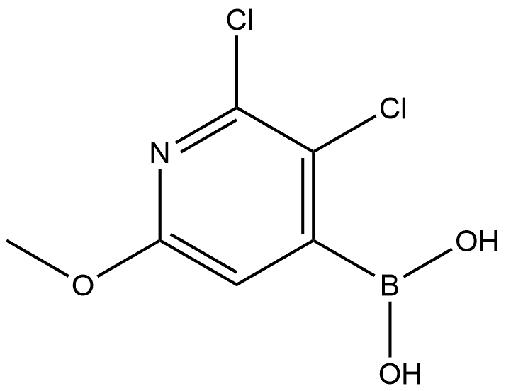 B-(2,3-Dichloro-6-methoxy-4-pyridinyl)boronic acid,2172654-64-5,结构式