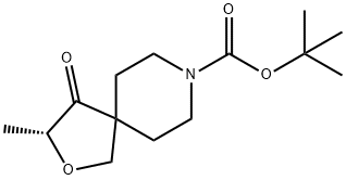 2-Oxa-8-azaspiro[4.5]decane-8-carboxylic acid, 3-methyl-4-oxo-, 1,1-dimethylethyl ester, (3R)- Structure