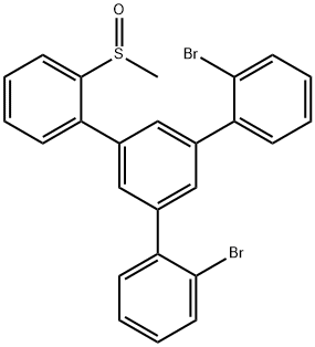 2,2''-dibromo-5'-(2-(methylsulfinyl)phenyl)- 1,1':3',1''-terphenyl Struktur