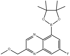 7-氟-2-(甲氧基甲基)-5-(4,4,5,5-四甲基-1,3,2-二氧硼杂环戊烷-2-基)喹喔啉, 2173069-24-2, 结构式