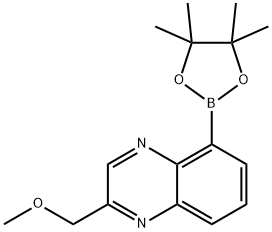 2-(Methoxymethyl)-5-(4,4,5,5-tetramethyl-1,3,2-dioxaborolan-2-yl)quinoxaline Struktur