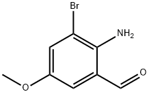 Benzaldehyde, 2-amino-3-bromo-5-methoxy- Structure
