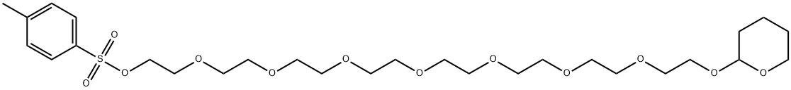 Tos-PEG8-THP Structure