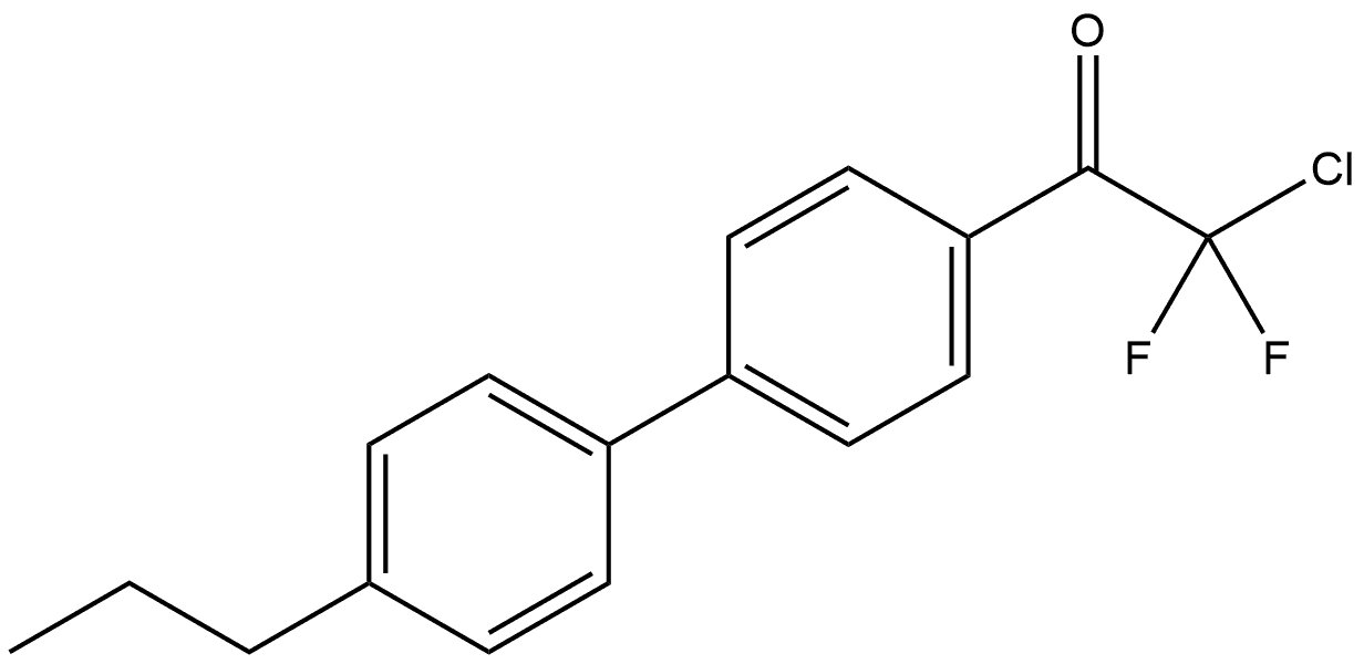 2-Chloro-2,2-difluoro-1-(4'-propyl[1,1'-biphenyl]-4-yl)ethanone Structure