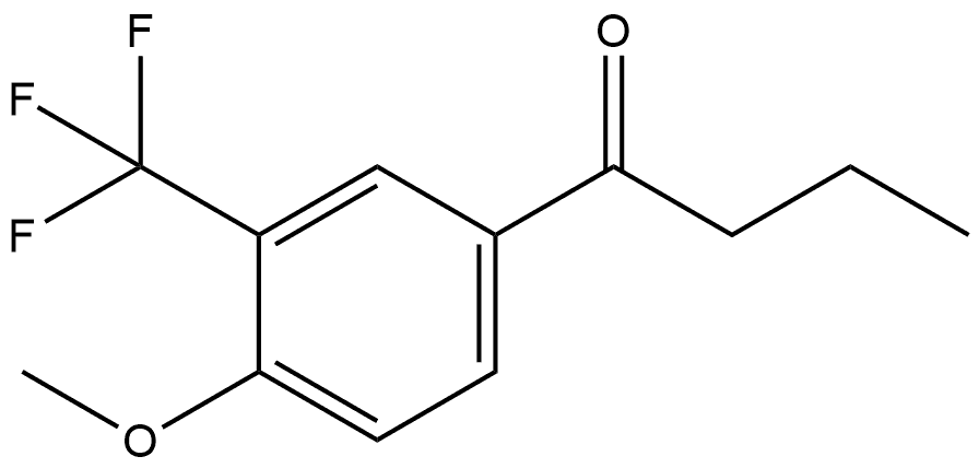 1-[4-Methoxy-3-(trifluoromethyl)phenyl]-1-butanone,2173098-78-5,结构式