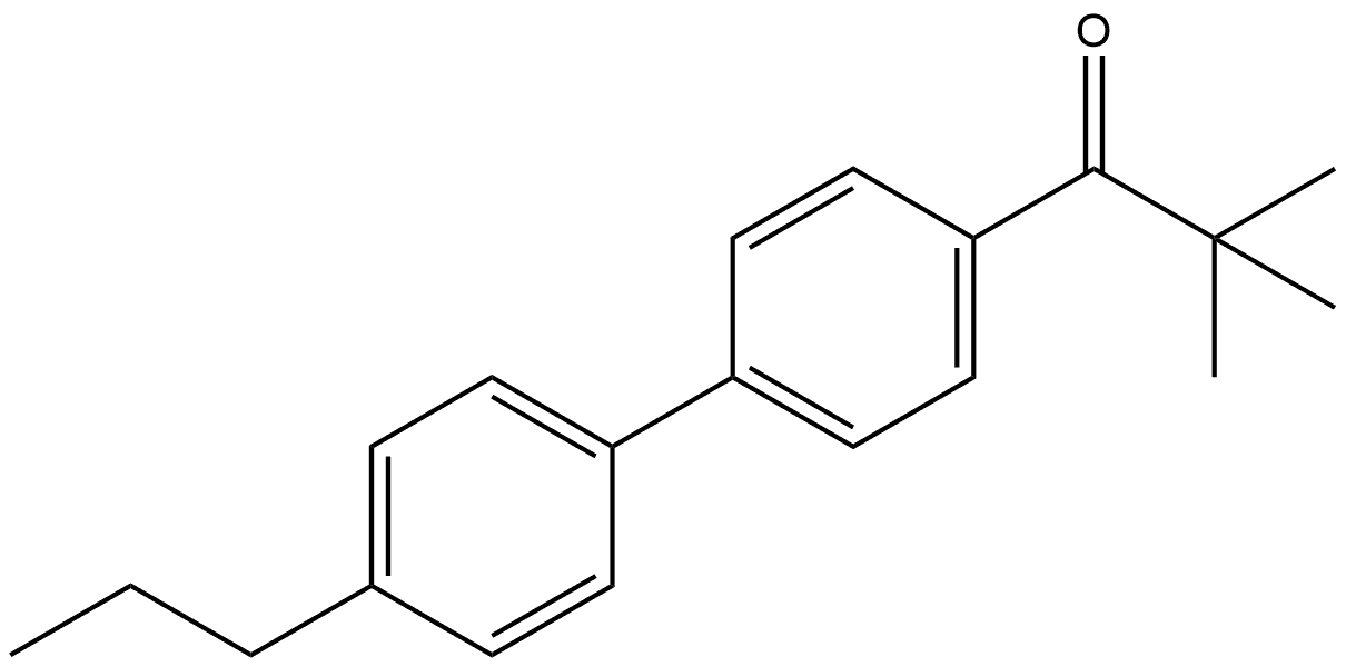 2,2-Dimethyl-1-(4'-propyl[1,1'-biphenyl]-4-yl)-1-propanone Structure