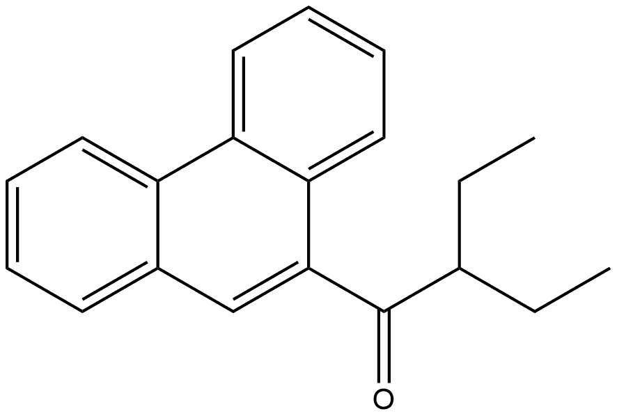 2-Ethyl-1-(9-phenanthrenyl)-1-butanone Structure