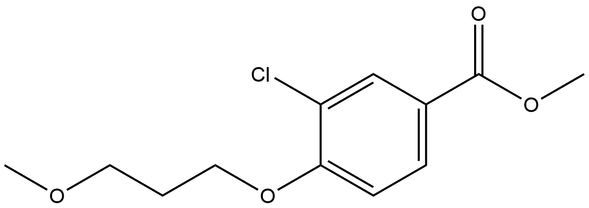 Methyl 3-chloro-4-(3-methoxypropoxy)benzoate Structure