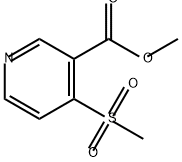 3-Pyridinecarboxylic acid, 4-(methylsulfonyl)-, methyl ester 结构式