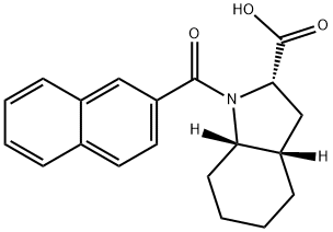 (2S,3aS,7aS)-1-(naphthalene-2-carbonyl)-octahydro-1H-indole-2-carboxylic acid Structure