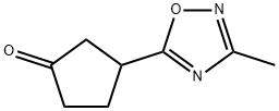 3-(3-methyl-1,2,4-oxadiazol-5-yl)cyclopentan-1-one Structure