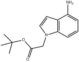 tert-butyl 2-(4-amino-1H-indol-1-yl)acetate 结构式