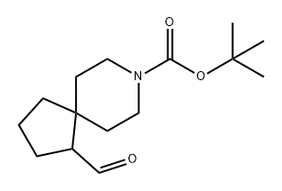 8-Azaspiro[4.5]decane-8-carboxylic acid, 1-formyl-, 1,1-dimethylethyl ester 结构式