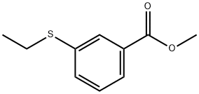 Benzoic acid, 3-?(ethylthio)?-?, methyl ester Structure