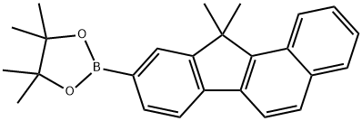 2-(11,11-Dimethyl-11H-benzo[a]fluoren-9-yl)-4,4,5,5-tetramethyl-1,3,2-dioxaborolane Structure