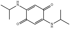 2,5-双(异丙基氨基)环己-2,5-二烯-1,4-二酮, 21772-34-9, 结构式