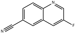 6-Quinolinecarbonitrile, 3-fluoro- Struktur