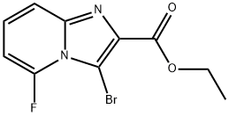 Ethyl 3-bromo-5-fluoroimidazo[1,2-a]pyridine-2-carboxylate Struktur