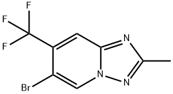 6-溴-2-甲基-7-(三氟甲基)-[1,2,4]三唑并[1,5-A]吡啶 结构式