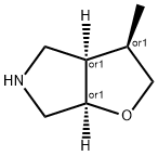 2H-Furo[2,3-c]pyrrole, hexahydro-3-methyl-, (3R,3aR,6aR)-rel- Struktur
