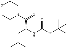 Carbamic acid, N-[(1R)-3-methyl-1-(4-morpholinylcarbonyl)butyl]-, 1,1-dimethylethyl ester|叔丁基(R)-(4-甲基-1-吗啉-1-氧代戊烷-2-基)氨基甲酸酯