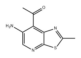 Ethanone, 1-(6-amino-2-methylthiazolo[5,4-b]pyridin-7-yl)- Struktur