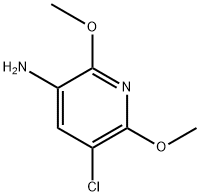 3-Pyridinamine, 5-chloro-2,6-dimethoxy- 化学構造式