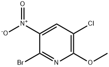 2-溴-5-氯-6-甲氧基-3-硝基吡啶, 2178988-41-3, 结构式