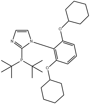 1H-Imidazole, 1-[2,6-bis(cyclohexyloxy)phenyl]-2-[bis(1,1-dimethylethyl)phosphino]-|1-[2,6-双(环己氧基)苯基]-2-(二叔丁基膦酰基)-1H-咪唑