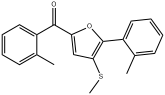 (4-(methylthio)-5-(o-tolyl)furan-2-yl)(o-tolyl)methanone Structure