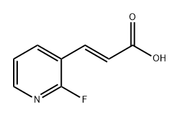 2-Propenoic acid, 3-(2-fluoro-3-pyridinyl)-, (2E)- Struktur