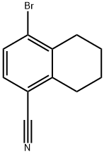 1-Naphthalenecarbonitrile, 4-bromo-5,6,7,8-tetrahydro- Struktur