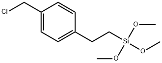 Benzene, 1-(chloromethyl)-4-[2-(trimethoxysilyl)ethyl]- Structure