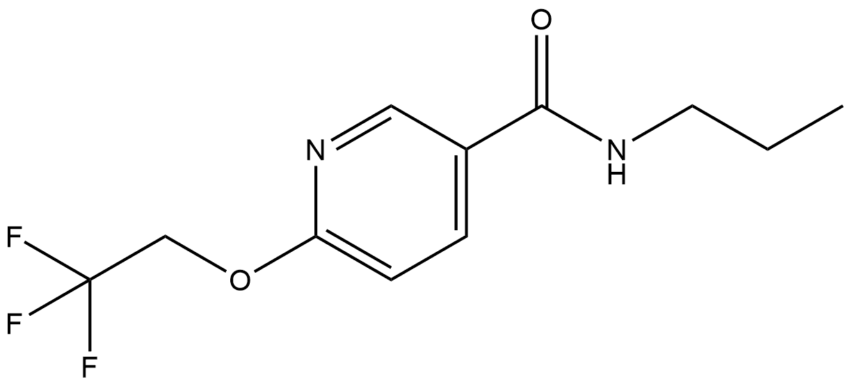 N-Propyl-6-(2,2,2-trifluoroethoxy)-3-pyridinecarboxamide Structure