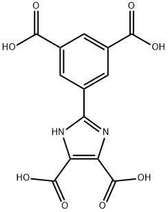1H-Imidazole-4,5-dicarboxylic acid, 2-(3,5-dicarboxyphenyl)- 结构式