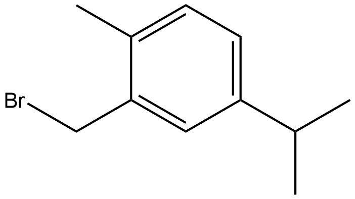 2-(Bromomethyl)-1-methyl-4-(1-methylethyl)benzene Structure