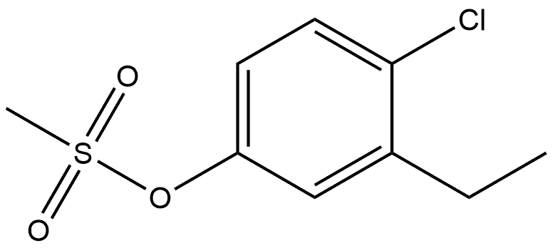 Phenol, 4-chloro-3-ethyl-, 1-methanesulfonate Structure