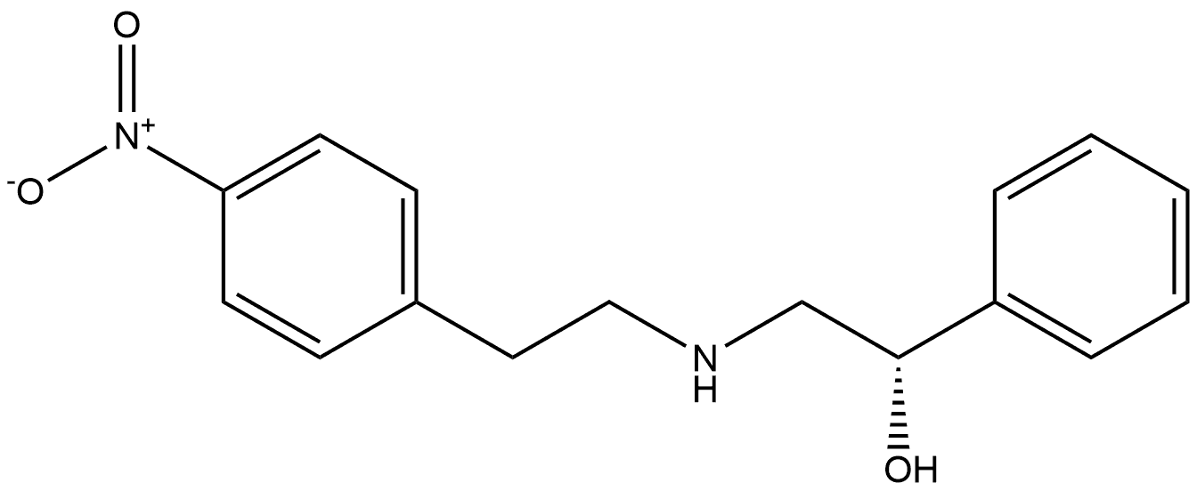 (αS)-α-[[[2-(4-Nitrophenyl)ethyl]amino]methyl]benzenemethanol Struktur