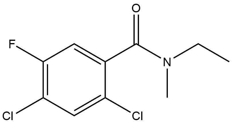 2,4-Dichloro-N-ethyl-5-fluoro-N-methylbenzamide Structure