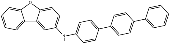 N-([1,1':4',1''-terphenyl]-4-yl)dibenzo[b,d]furan-2-amine Struktur