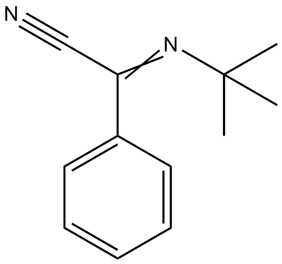 Benzeneacetonitrile, α-[(1,1-dimethylethyl)imino]-,21864-90-4,结构式
