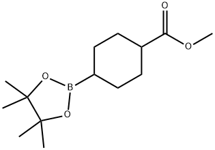 Methyl 4-(4,4,5,5-tetramethyl-1,3,2-dioxaborolan-2-yl)cyclohexane-1-carboxylate Structure