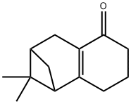 1,3-Methanonaphthalen-5(1H)-one, 2,3,4,6,7,8-hexahydro-2,2-dimethyl- 化学構造式