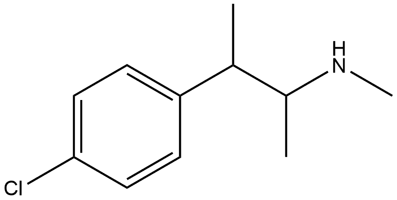 3-(4-氯苯基)丁-2-基](甲基)胺, 21900-14-1, 结构式
